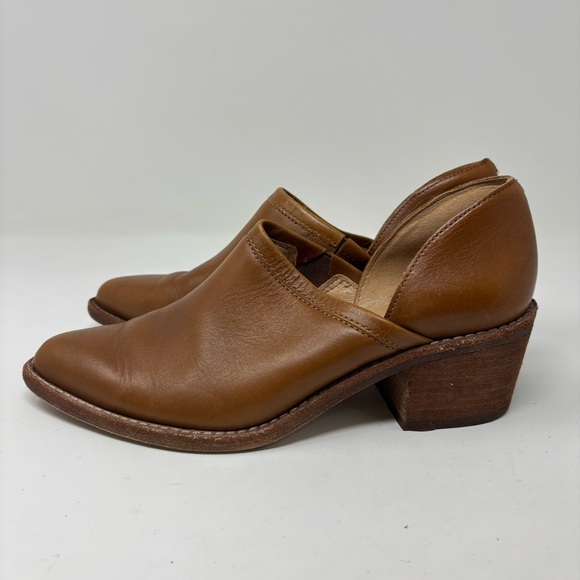Madewell The Brady Low Cut Leather Booties English Saddle Size 6 - Picture 2 of 14